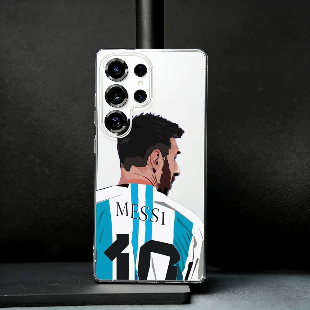 

Messi 10 Football Phone Case For Samsung S25,S24,S21,S22,S23,S30,Ultra,S20,Plus,Fe,Note,10,9,5G Transparent Cover Samsung S20plus5G