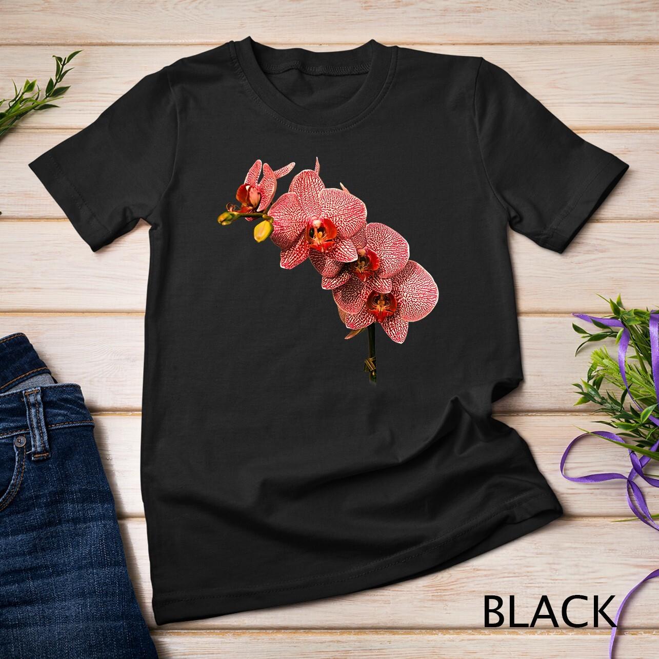 Orchid Flower Lover Beautiful Painting Pink Art Calm Unisex T-Shirt Mens Womens Tees Top L
