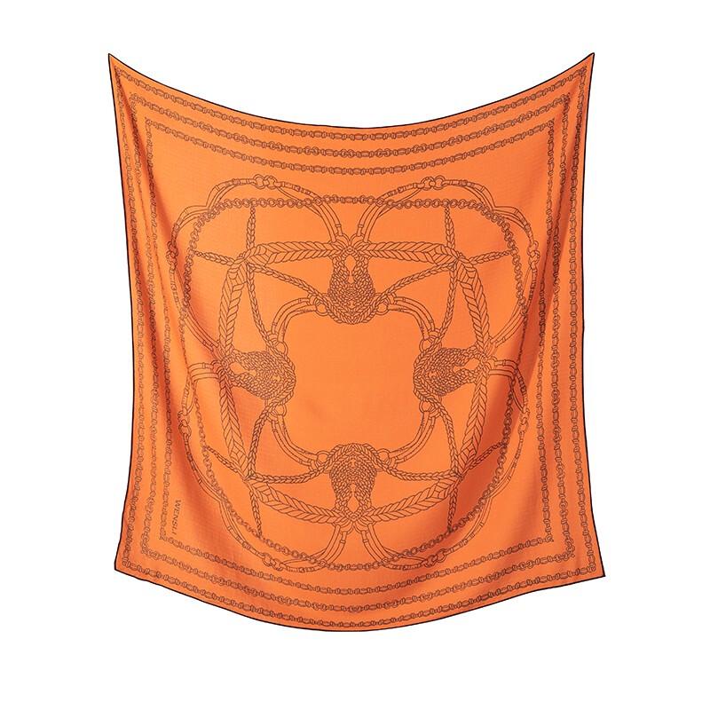 Wensli Unisex Silk Wool Blend Scarf