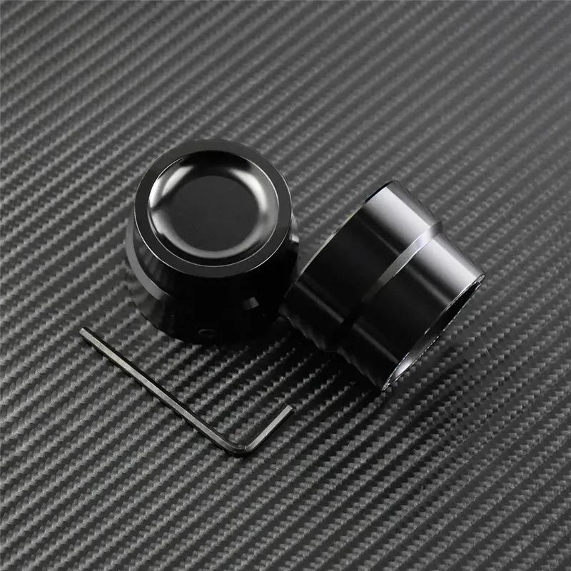 4pcs Motorcycle Front & Rear Axle Nut Covers Caps Black For Harley Sportster XL Dyna Fat Bob FXDF Touring Electra Glide Softail
