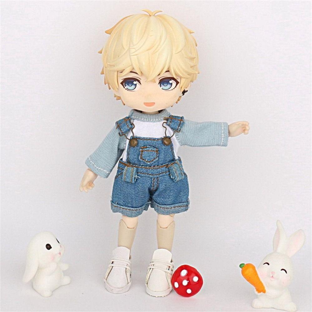 Casual Wear Doll Basic Color T-shirt Tops for 1/11 Ob11 Dolls/1/12 Bjd Dolls