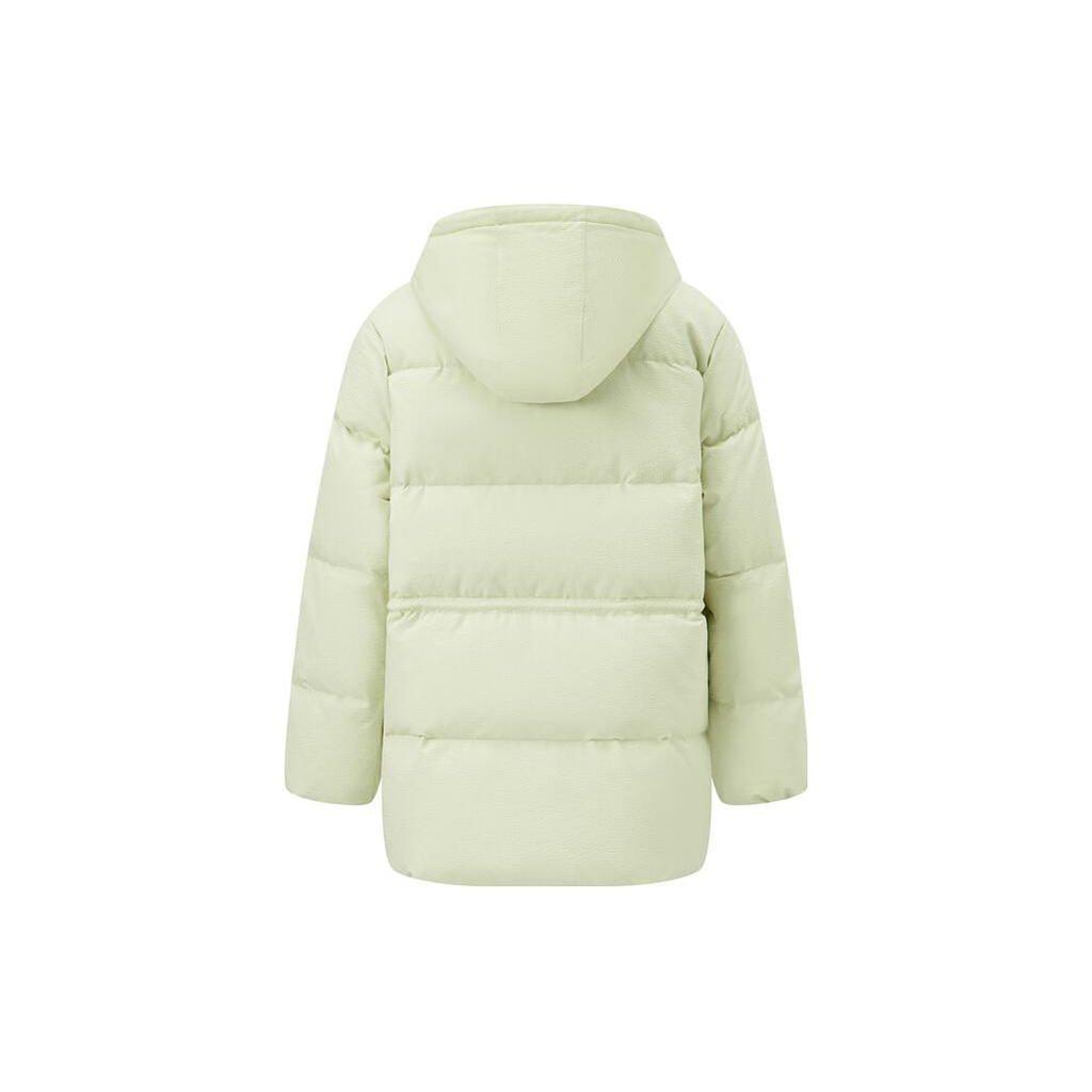Li Ning Sports Life Collection Down Jacket Women's Jade Porcelain Green AYMT150-4