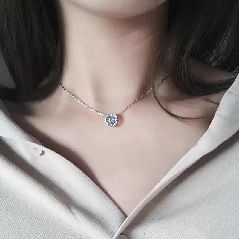 Classico Cuore Pulsante con Elementi di Cristallo Collana Intelligente per Donna Squisita Collana di Alta Qualità Gioiello Regalo