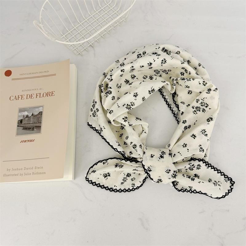 Square Scarf Women High Quality Bandana Female Headkerchief cotton linen Feeling Neckerchief Hijab Shawl Warps Summer Scarves