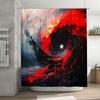 Pink Shower Curtain Waterproof Fabric Bathroom Decor Hanging Shower Panels Modern Home Living Room