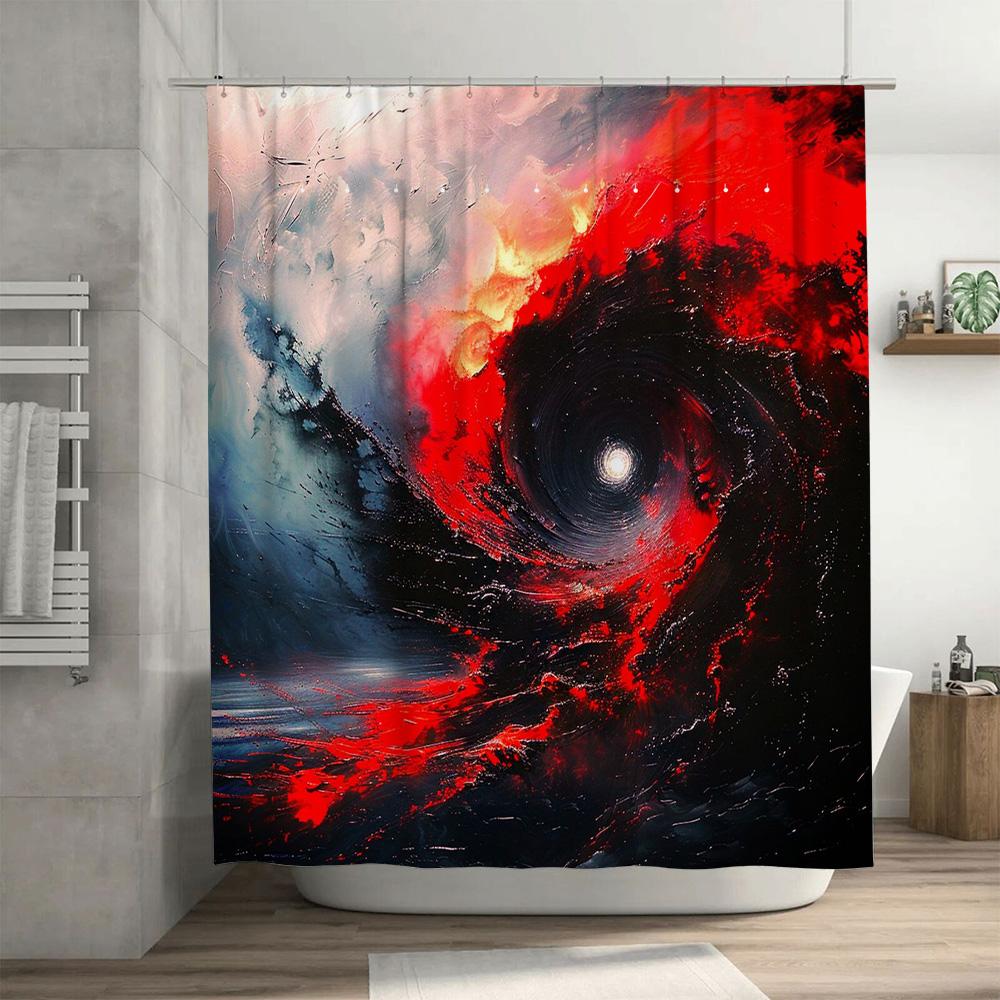 Pink Shower Curtain Waterproof Fabric Bathroom Decor Hanging Shower Panels Modern Home Living Room