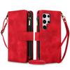 Luxury Crossbody Strap Leather Phone Case for Samsung Galaxy S26 Ultra S25 Edge S24 Plus S23 FE S22 S21 S20 Note 20 Card Wallet