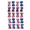 20Pcs Patriotic Dogs Hair Bows Multicolor 4th of July Pet Hair Bow with Rubber Bands for Dog Hair Grooming Accessories