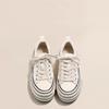 Thick-soled lace-up versatile canvas shoes women's 2025 new casual style beggar rough edge round head casual sports shoes