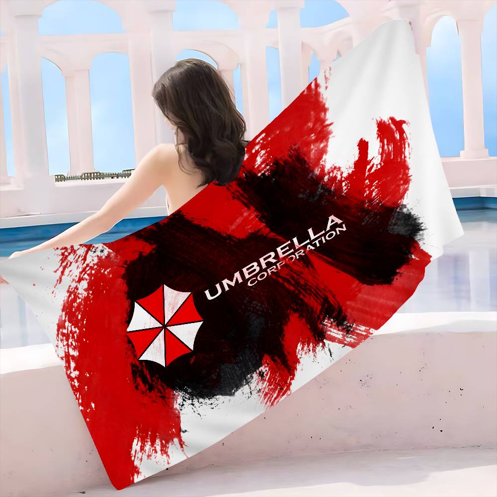 Horror Movie U-Umbrella C-Corporation Beach Swimming Towel Soft Absorbent Washcloth Children's Gifts for Kids Travel Camping
