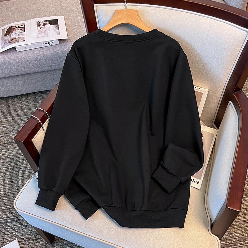 Herbst-Hoodie in Übergröße 200-350 Jin, Brustumfang 150-170 cm, Lockerer Schnitt