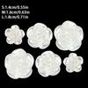 10/20pcs Plastic White Rose Shaped Pearl Button Decoration Accessories for Knitwear Shirt DIY Handicraft Sewing Art Supplies XJM