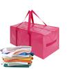 Large Capacity Moving and Storage Bag Dust and Moisture Proof Durable Plastic with Shoulder Strap Portable Travel Luggage Bag