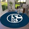 FC Schalke 04 Custom Name Round Area Rug,Carpet Rug for Living Room Bedroom Sofa Playroom Decor,Non-slip Floor Mat
