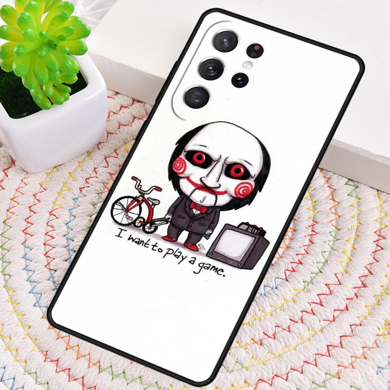 Jigsaw Saw Silicone Phone Case For Samsung Galaxy note 10 pro S26 S25 S24 S23 S22 S21 Plus S25Ultra Capa Cover