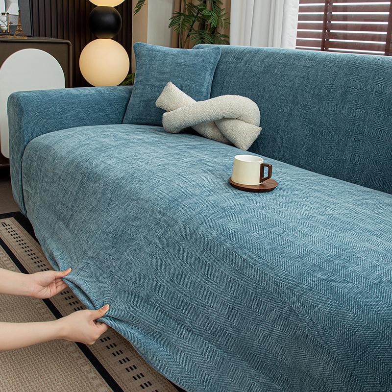 Jacquard Stretch Sofa Cover Pet Friendly Anti Slip Thickened Furniture Protector For Living Room Sofas, 1/2/3 Seater Home Couch
