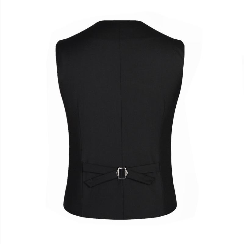 Oblekové vesty pro muže Slim Fit Pánská obleková vesta Pánská vesta Gilet Homme Neformální Bez rukávů Formální Business Sako Plus Size