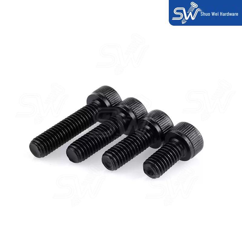 Class 12.9 High-Strength Blackened Half-Thread Inner Hexagon Screw Bolt