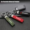 sdbf9 New Car Keychain Buckle Leather Keychain For Mitsubishi Asx Lancer 10 Outlander 3 l200 Xpander Pajero 4 Montero V73 Triton Galan
