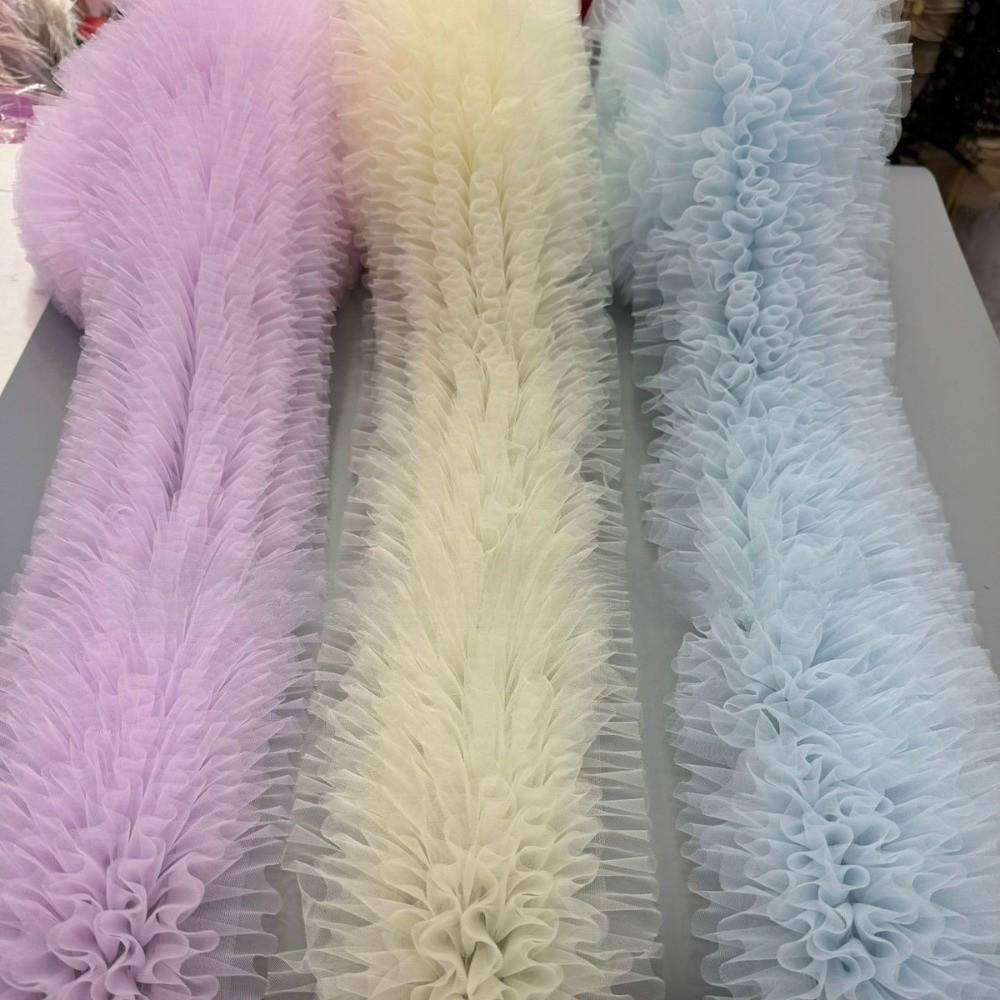 New Multi-layered Lace Mesh Trim Fluffy DIY Skirt Hem Decoration Ruffled Edge Encrypted Dress Lace