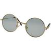 [Eyewear] Round Sunglasses, Stylish, Retro, Classical, Vintage, MusicianArtist Model TY-3519 (Light Smoke)