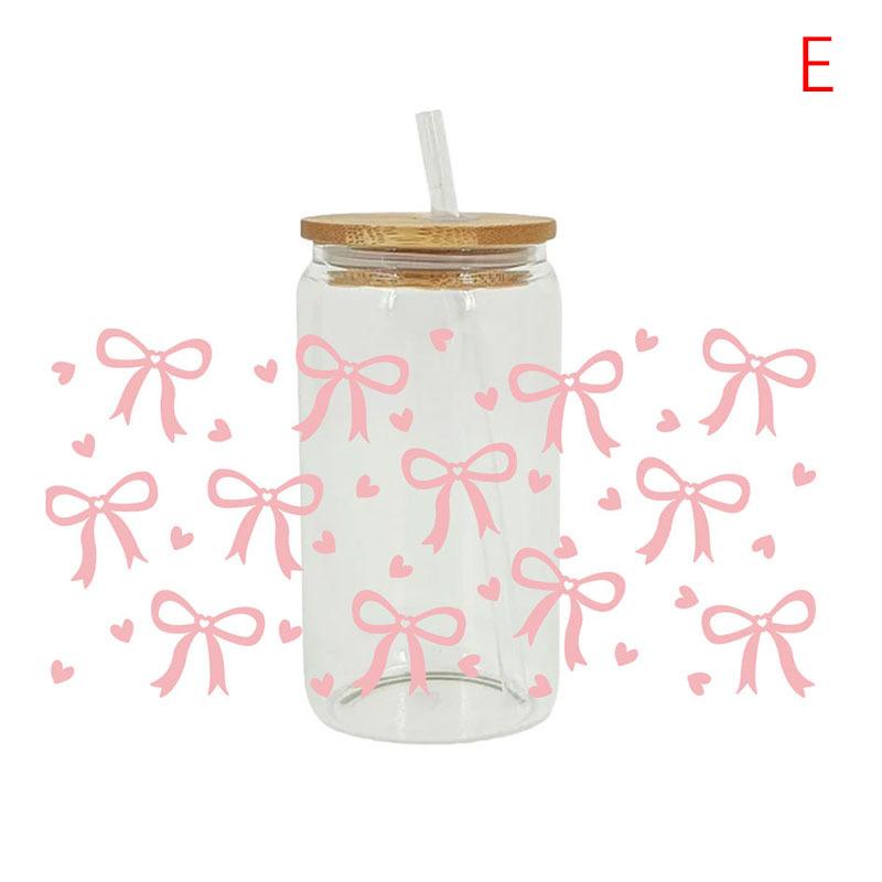 

3D УФ DTF обертывания переводные наклейки для 16 унций стеклянной чашки Diy водонепроницаемые обертывания переводные наклейки для кофейной чашки пивные бокалы кружка