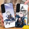 Arknights Grani Glas-Handyhülle für Samsung Galaxy A56 55 54 53 52 51 36 35 34 23 16 15 5G, farbenfrohe Hülle