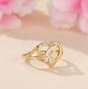 1pc Vintage Hollow 26 Letter Adjustable Ring Fashionable Casual Couple Accessory