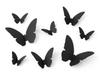 Black Decorative Butterflies, 6-12Cm, 30Pcs.