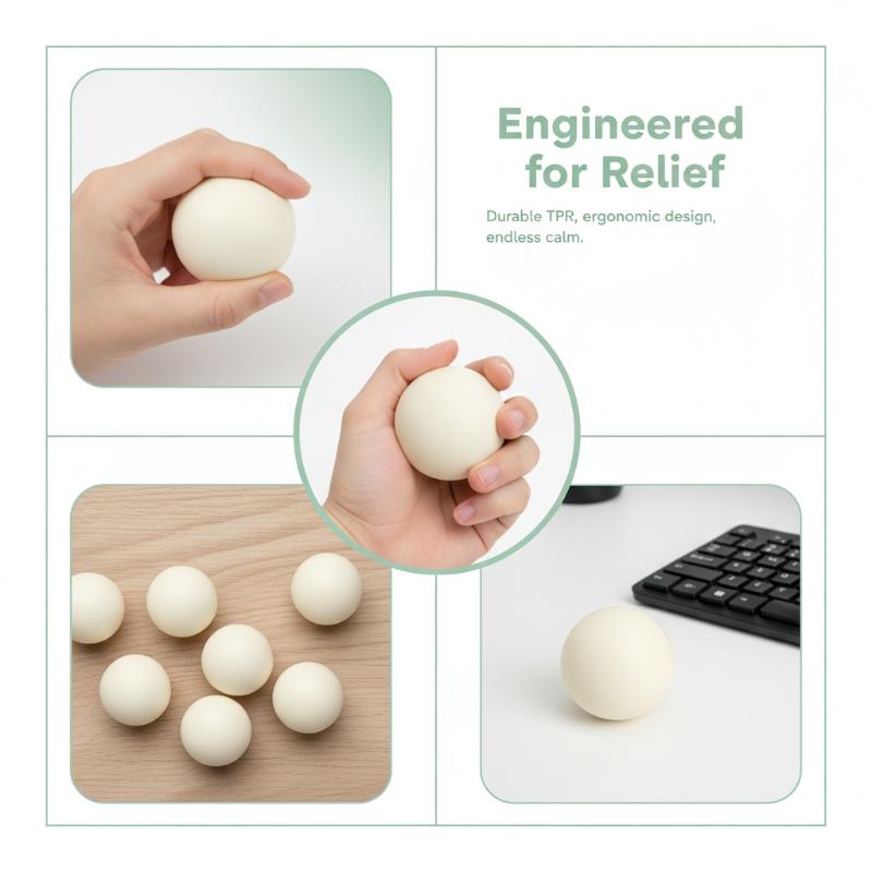 Eco-Friendly Stress Relief Ball Soft Anti-Anxiety Sensory Fidget Squeeze Toy For Adhd Kids Adults Birthday Gift Ideas