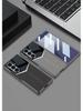 Samsung ZFold7 Electroplated Solid Color Leather Phone Case - Foldable Cover