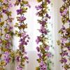 Rattan Plastic Rose Vine Artificial Flowers for Wedding Décor, Ceiling or Wall Hanging, and Air Conditioning Pipe Cover