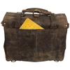 Vintage Brown Genuine Buffalo Leather Messenger Bag 16"Laptop Briefcase Satchel