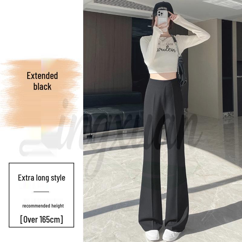 2026 Women's High Waist Micro Flare Casual Floor-Length Wide Leg Pants