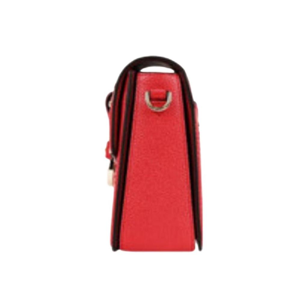 Michael Kors MK Jessie Letter Logo Flap Solid Commuter Leather Crossbody Shoulder Bag Medium Women Bags Red 30F9GI6L2L-BRIGHT-RED
