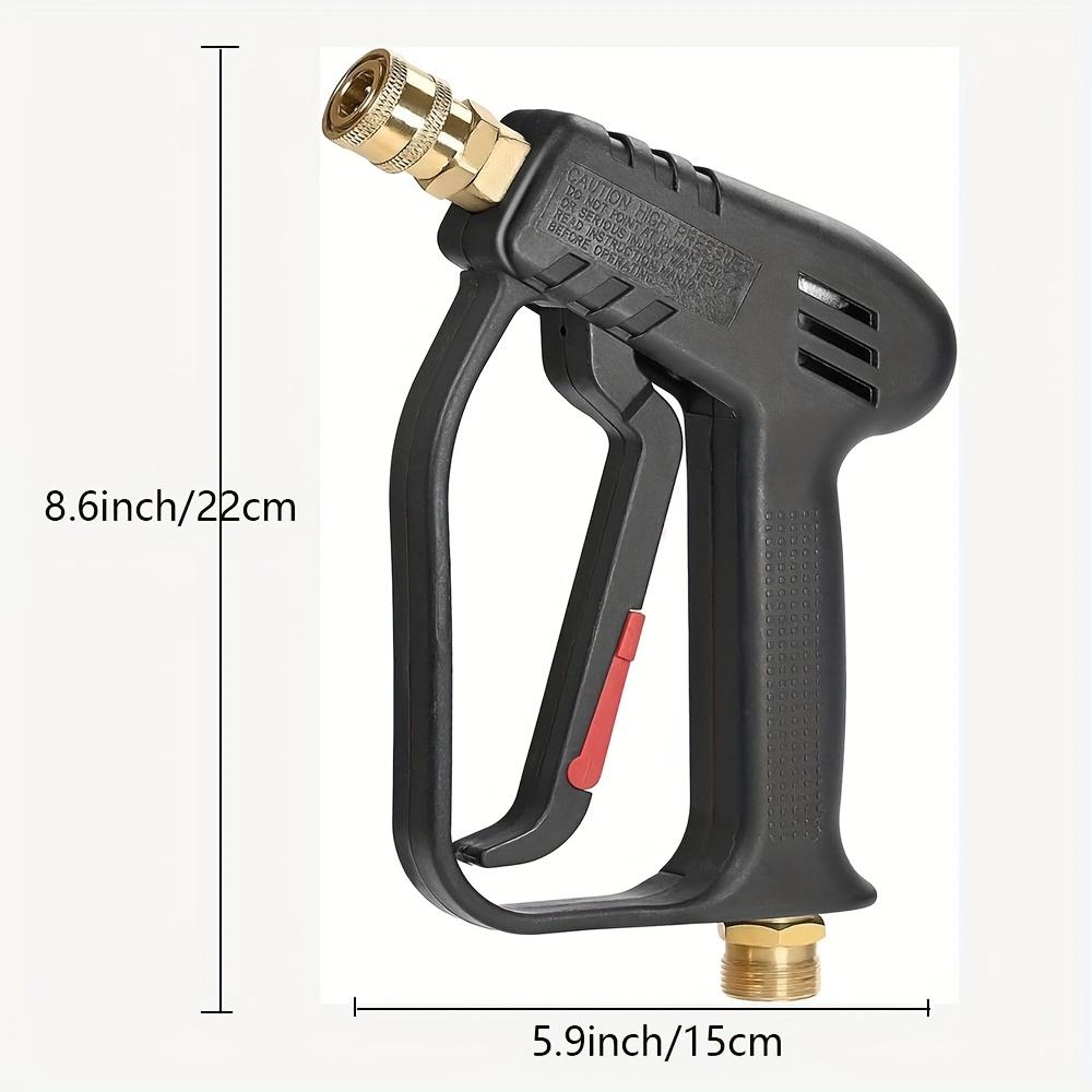 4000PSI High Pressure Washer Gun with 5 Color Nozzles, 1/4" Quick Connect, M22-14 Manual Power for Car & Garden Cleaning