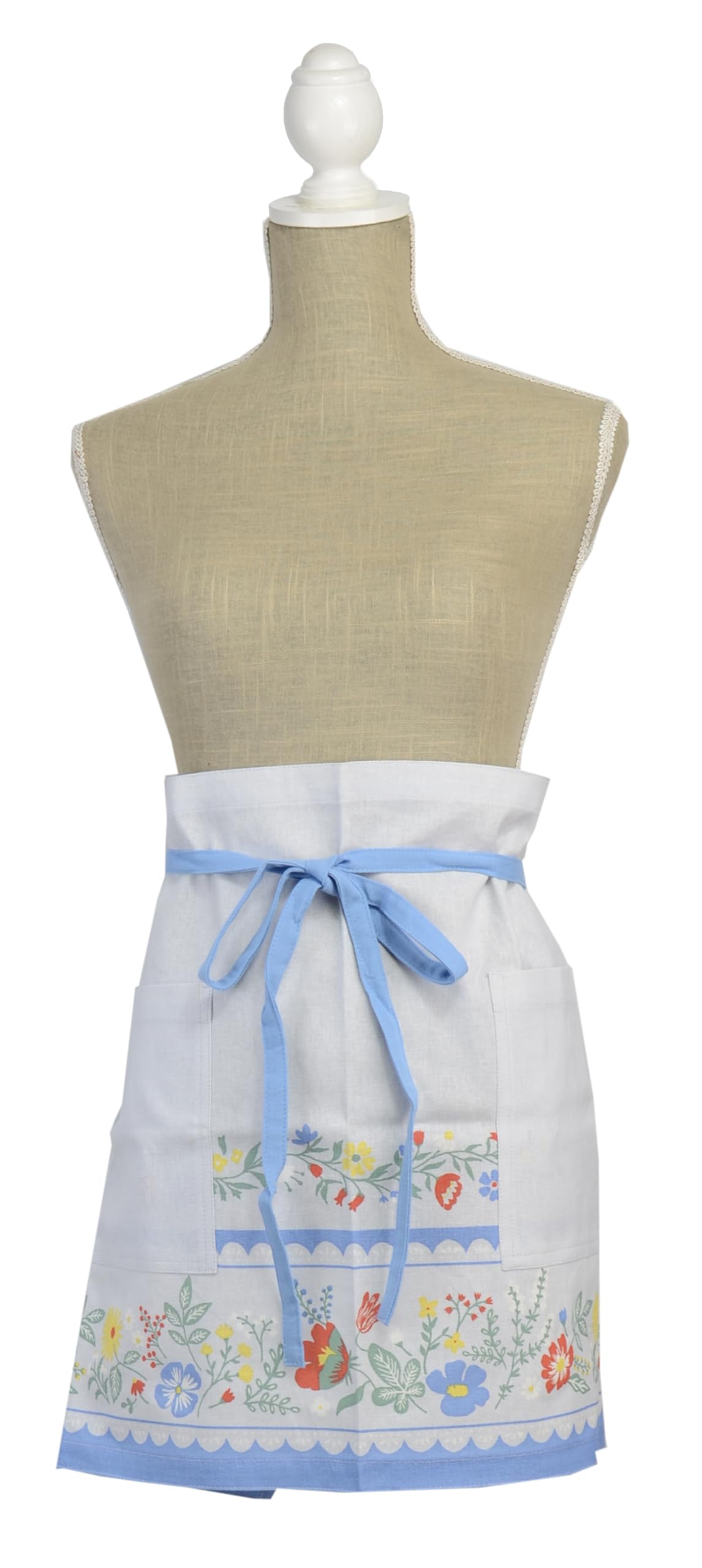

Friends Hill Garson Apron Fleur Marche Gray