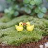 100Pcs Resin Duck Miniature Figures Micro Fairy Garden Landscape Aquarium Dollhouse Ornament Potted Plants Decoration DIY Slime Charms for Christmas