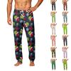 Herren-Schlafhose mit elastischem Bund und Knopfverschluss - Pyjamahose zum Entspannen und Schlafen