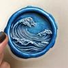 50pcs Reusable Waxes Seal Stickers for Tablets Decoration Colorful Pet Film Scratch Resistant Design