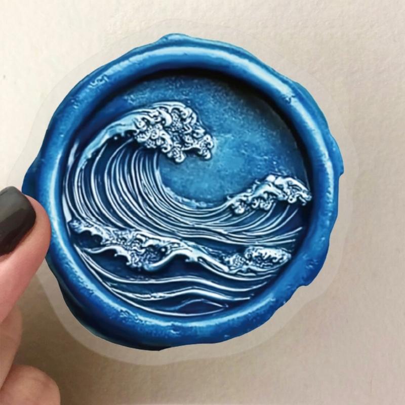 50pcs Reusable Waxes Seal Stickers for Tablets Decoration Colorful Pet Film Scratch Resistant Design
