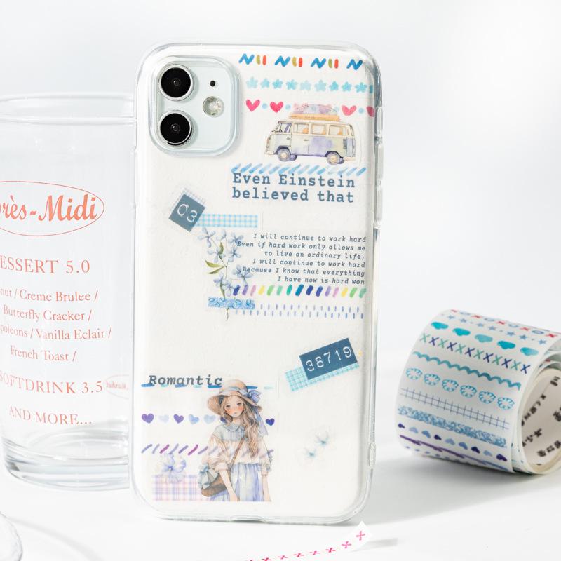 Rainbow Die Cut & Washi Tape Divider - Fresh Journal Decoration Stickers