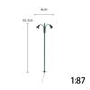 1/87 Mini Street Lantern, Train Post Lamps, Outer Track, Lamppost for Dollhouse Decoration