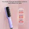 Fast straightening comb with ceramic heating, LED display, negative ion technology to create smooth shape, heat-resistant design, fashion hair tool