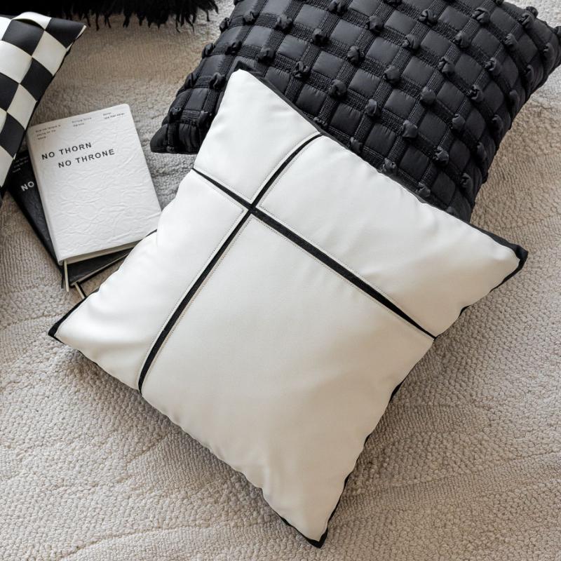 Bubbles Plaid Throw Pillow Cover 45x45CM Sofa Square Waist Cushion Cover Modern Simplicity Decor Home Decorative Pillowcase