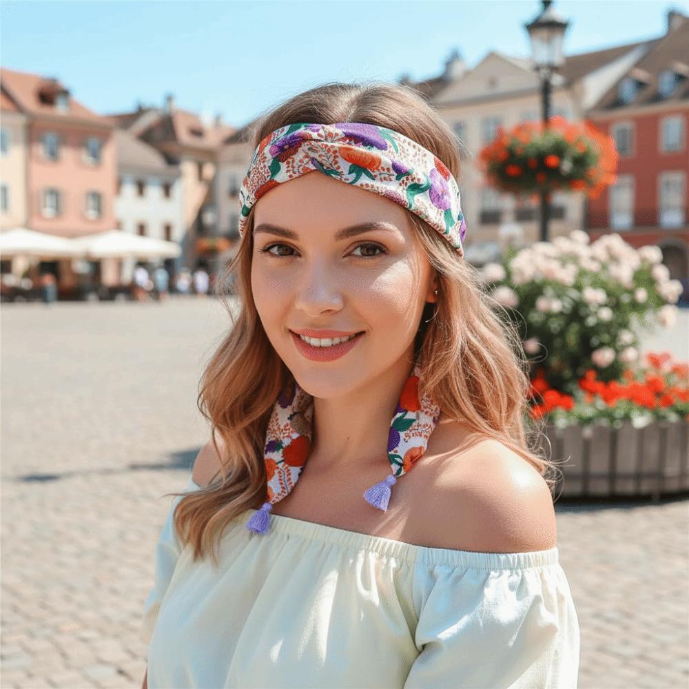 Čtvercový šátek z bavlny a lnu s třásněmi na krk, šátek na krk, čelenka pro cestovatele