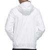 Adidas Three-Stripe Print Sports Zip Hoodie Jacket Men Tops White FM9430