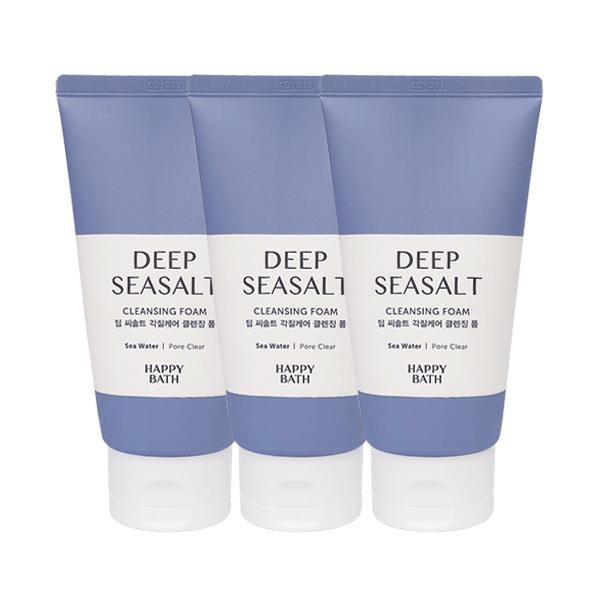 HAPPY BATH Perfect Deep Sea Salt Cleansing Foam 150g x3