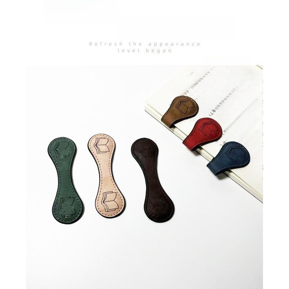 Clip per Pagina di Libro Pelle Retro Pelle Cavallo Pazzo Segnalibro Magnetico Porta Libri Magnetico Regalo
