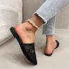 Fashion 2025 Summer Hot Sale Mesh Women’s Closed Toe Slippers Pointed Toe Buckle Breathable Sandals for Outdoor Plus Size Daily Slippers